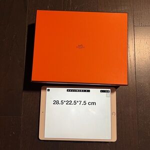 Hermes medium empty box case decoration storage orange